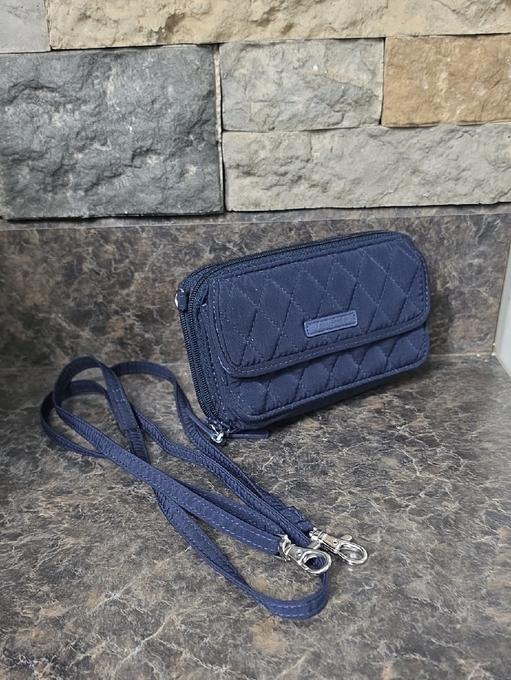 The Vera Bradley Classic Blue All-in-One Crossbody